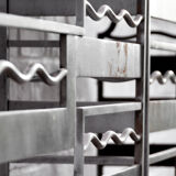 Vintage french metal geometric consoles