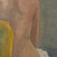 Huile sur toile femme de dos