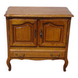 Oak TV unit with a rotating top