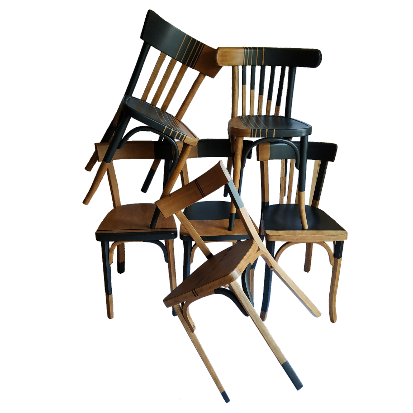 Set of 6 bistro chairs