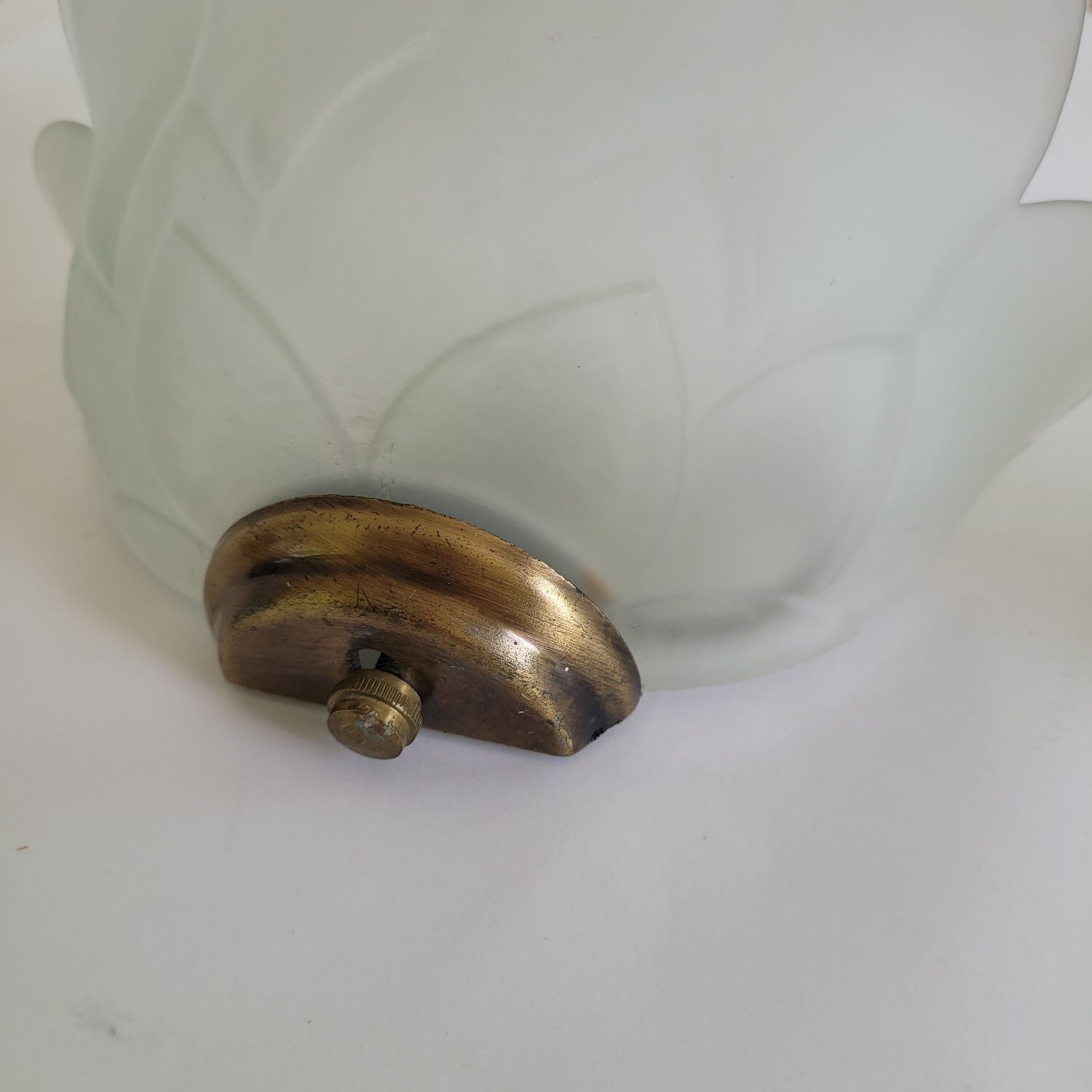 Pair of wall sconces tulip frosted glass.