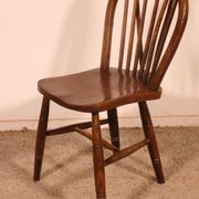 Série De 5 Chaises Windsor Du 19° Siècle