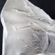 Large Art Deco lampshade in frosted glass, geometric floral pattern