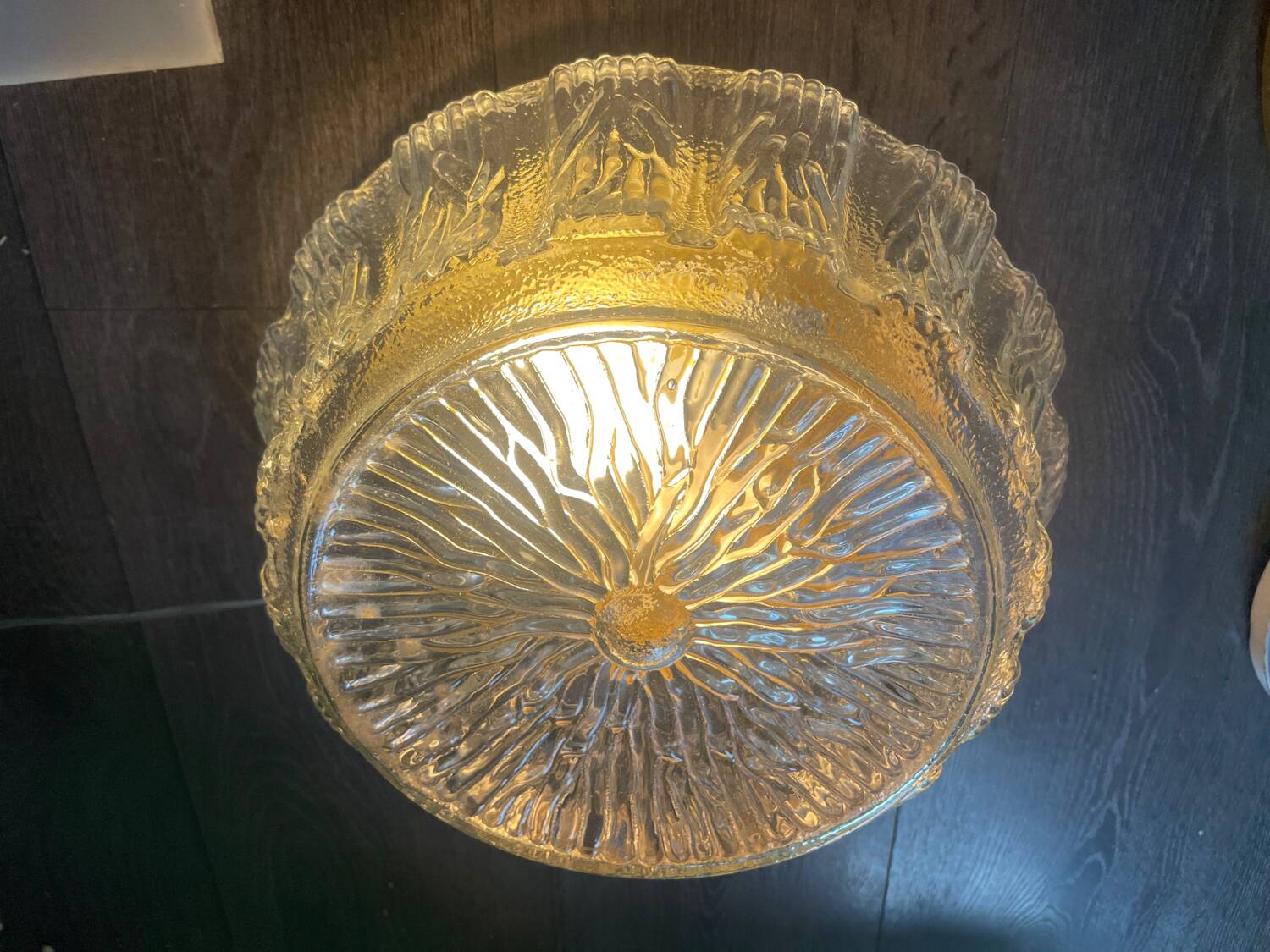 Murano Glass Flushmounts Set of 2 1970’s