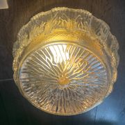 Plafonniers en verre de Murano Ensemble de 2 années 1970