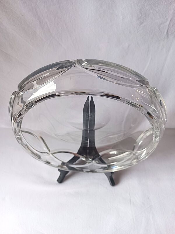 Coupe cristal de Baccarat jatte estampille saladier plat centre de t
