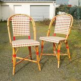 Pairs of Parisian bistro chairs Maison Drucker model Fouquet's N°2