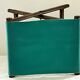 Folding stool, wood and canvas seat