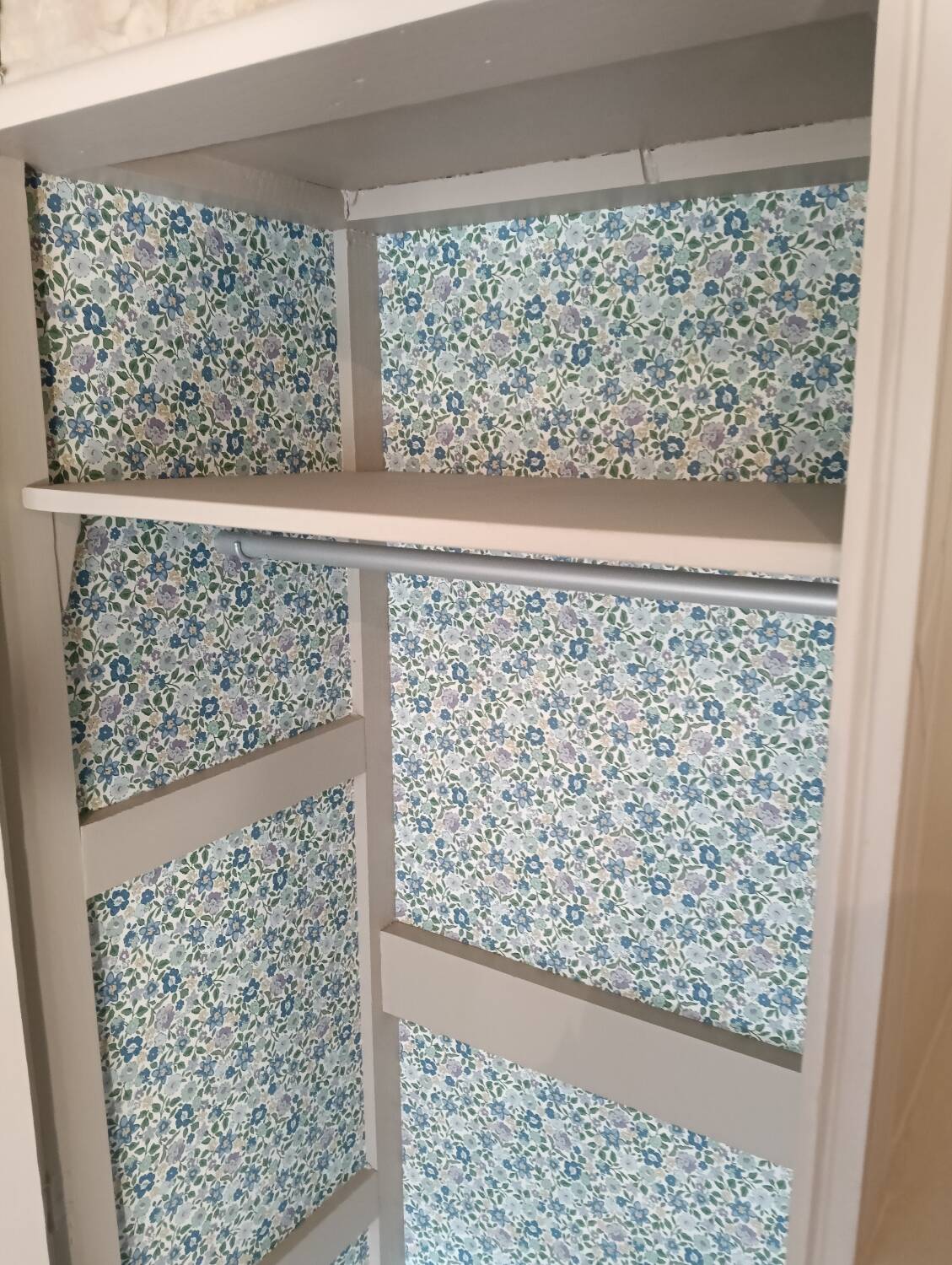 Vintage asymmetrical wardrobe