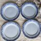 10 antique U&C Sarreguemines dinner plates - Mimosa model