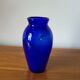 Small cobalt blue glass vase