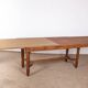 Large extendable dining table, 320 cm, in oak, Guillerme and Chambron.