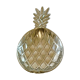 Empty pineapple pocket in silver metal