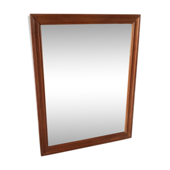 Old large mirror with teak frame - 116x91cm