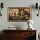 Tableau Ancien Scène Pastorale Du 18ème Siècle