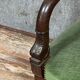 Empire style office armchair with mahogany swan necks circa 1900