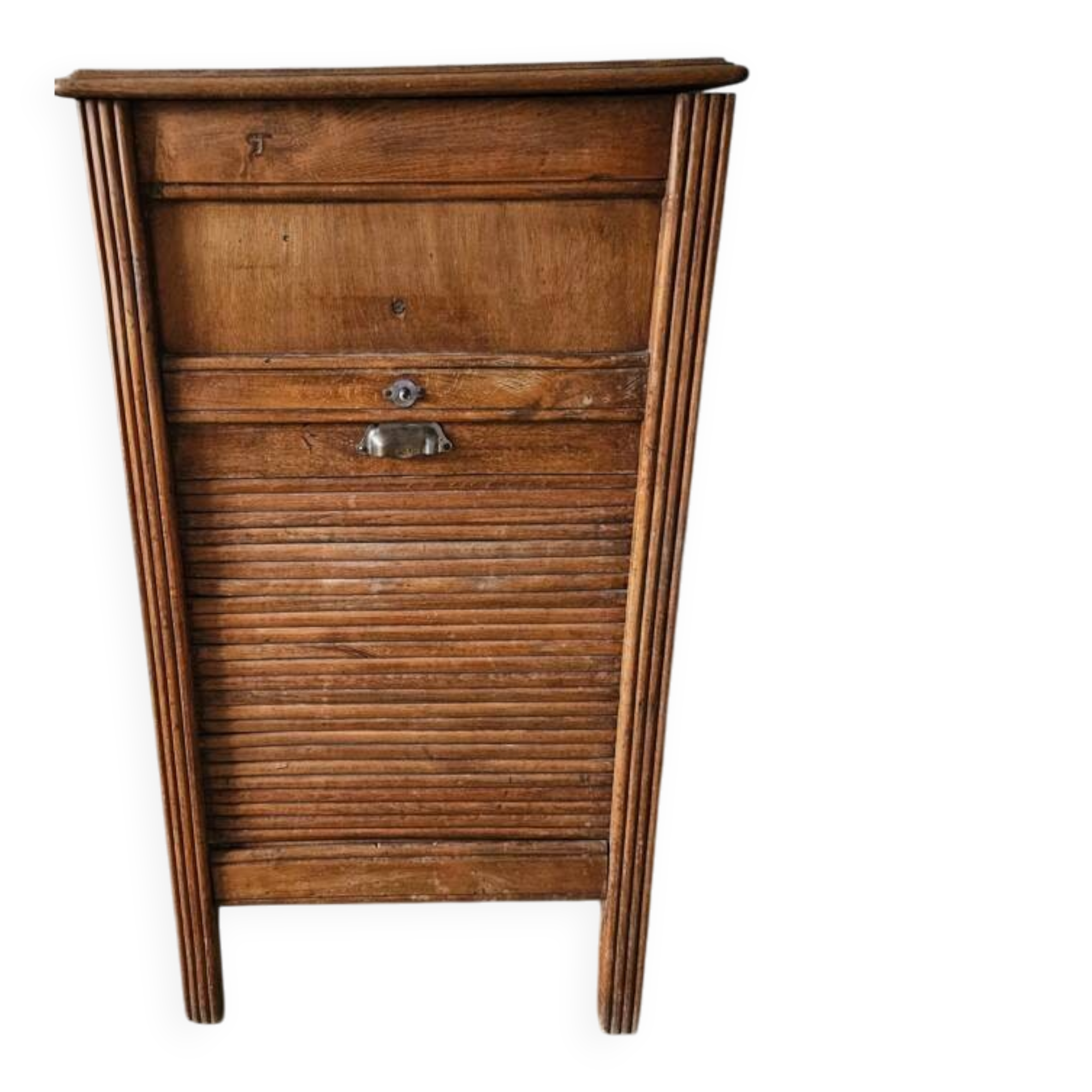 Old sliding phonograph cabinet