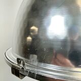 Industrial pendant lamp with glass cover by charles keller for zumtobel, 1990s