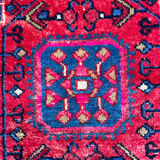 Burgundy Persian rugs pink and midnight blue