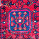 Burgundy Persian rugs pink and midnight blue