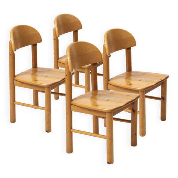 Lot de 4 chaises Rainer Daumiller en pin, Danemark, années 1980