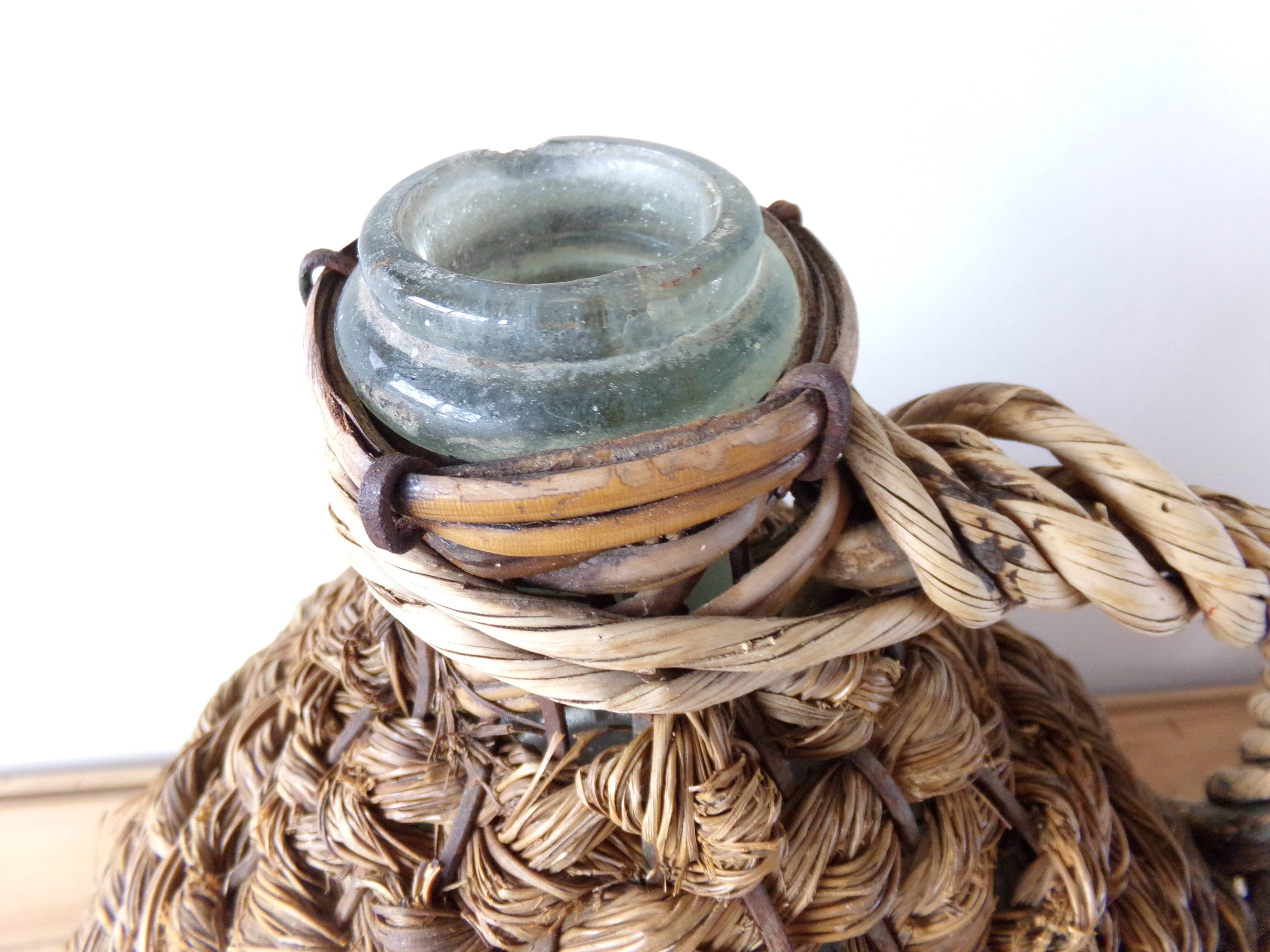 Demijohn braided wicker