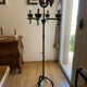 Handcrafted wrought iron weather vane floor lamp Jean Touret Marolles workshop