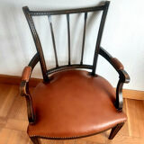 Fauteuil de bureau anglais  cuir 1940