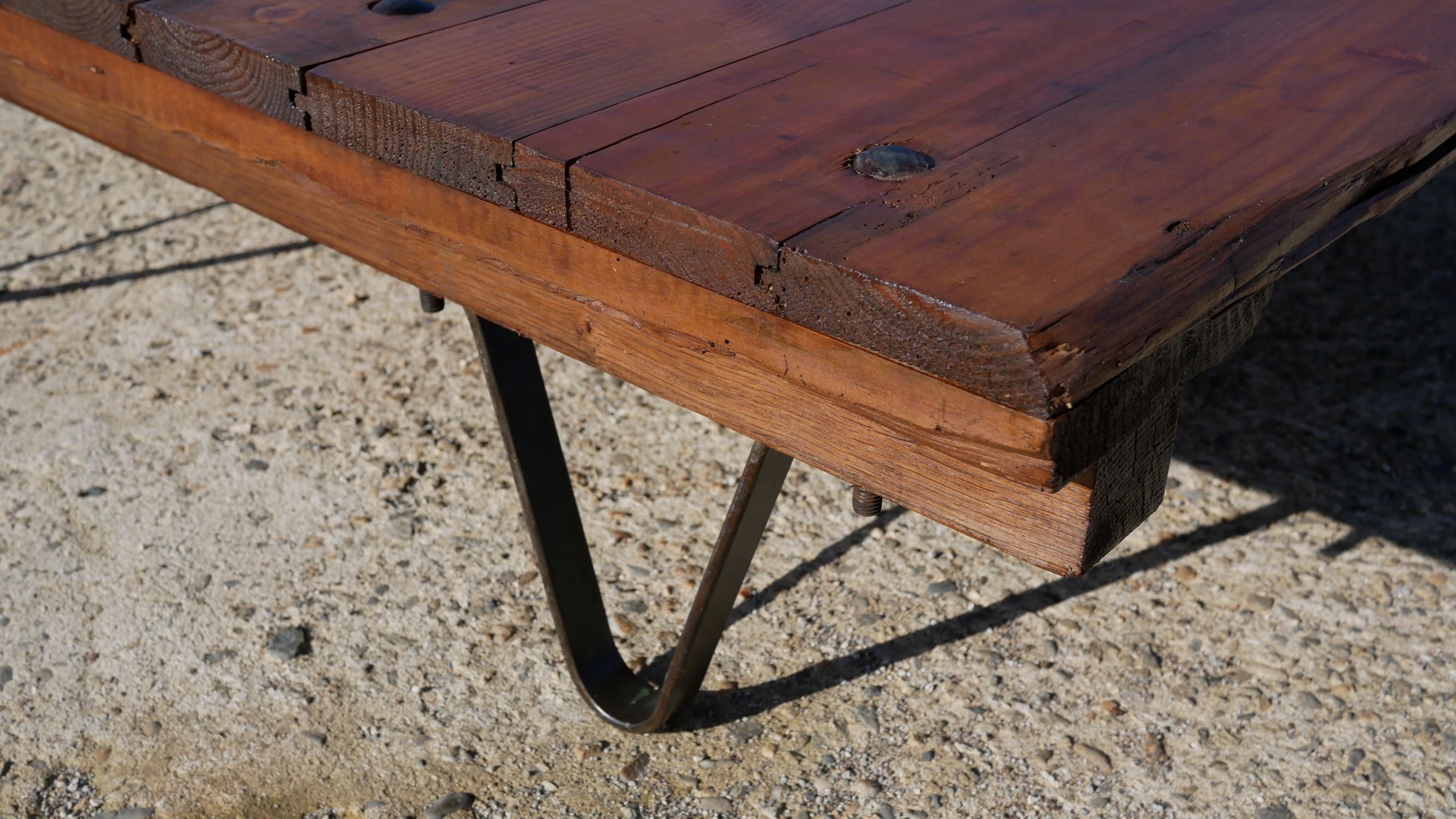 Industrial coffee table