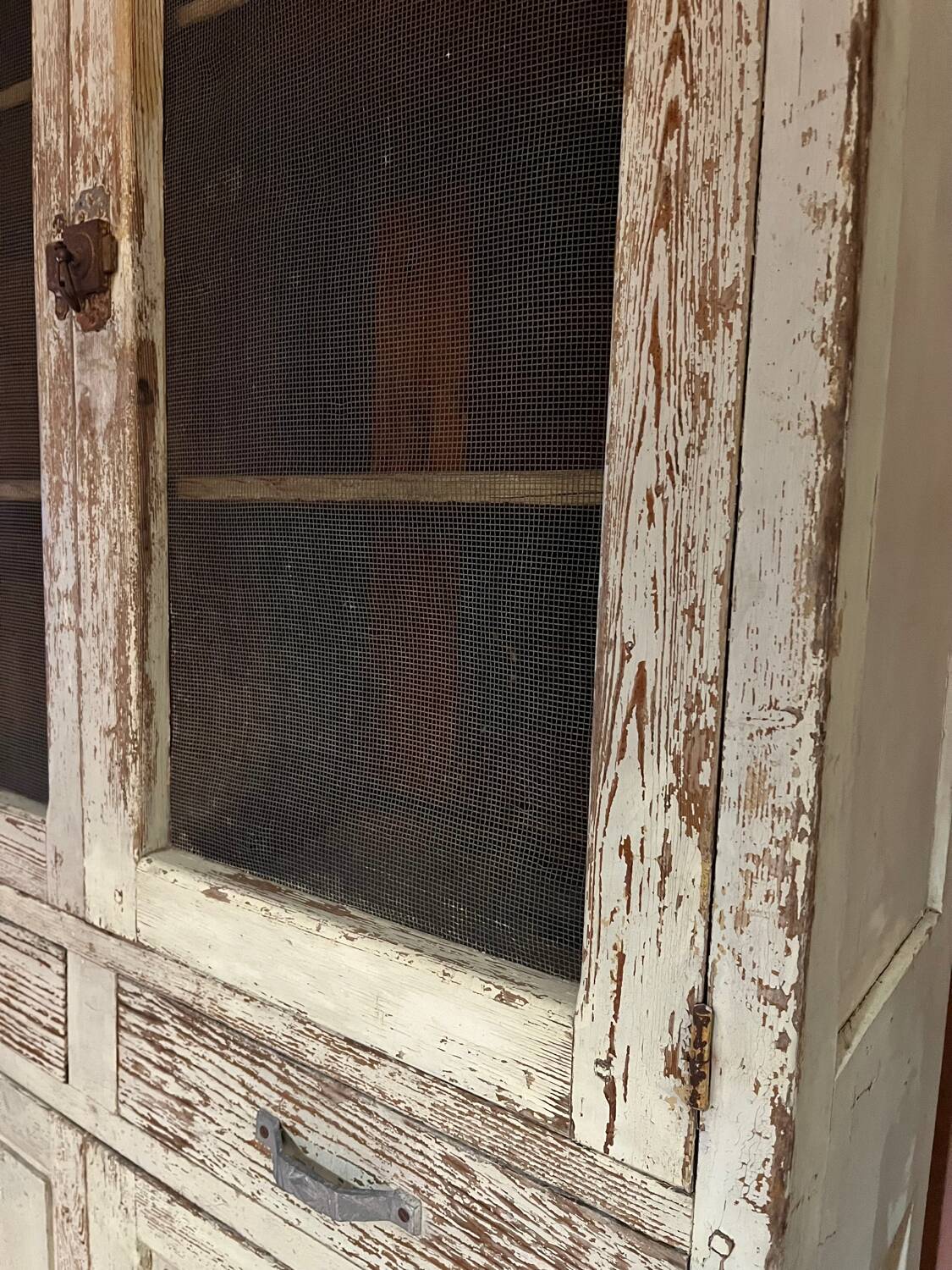Buffet, dresser, pantry in patinated wood
