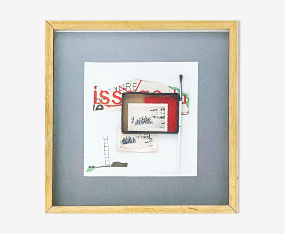 "Boîte à souvenirs" Collage par Martine saint Arroman