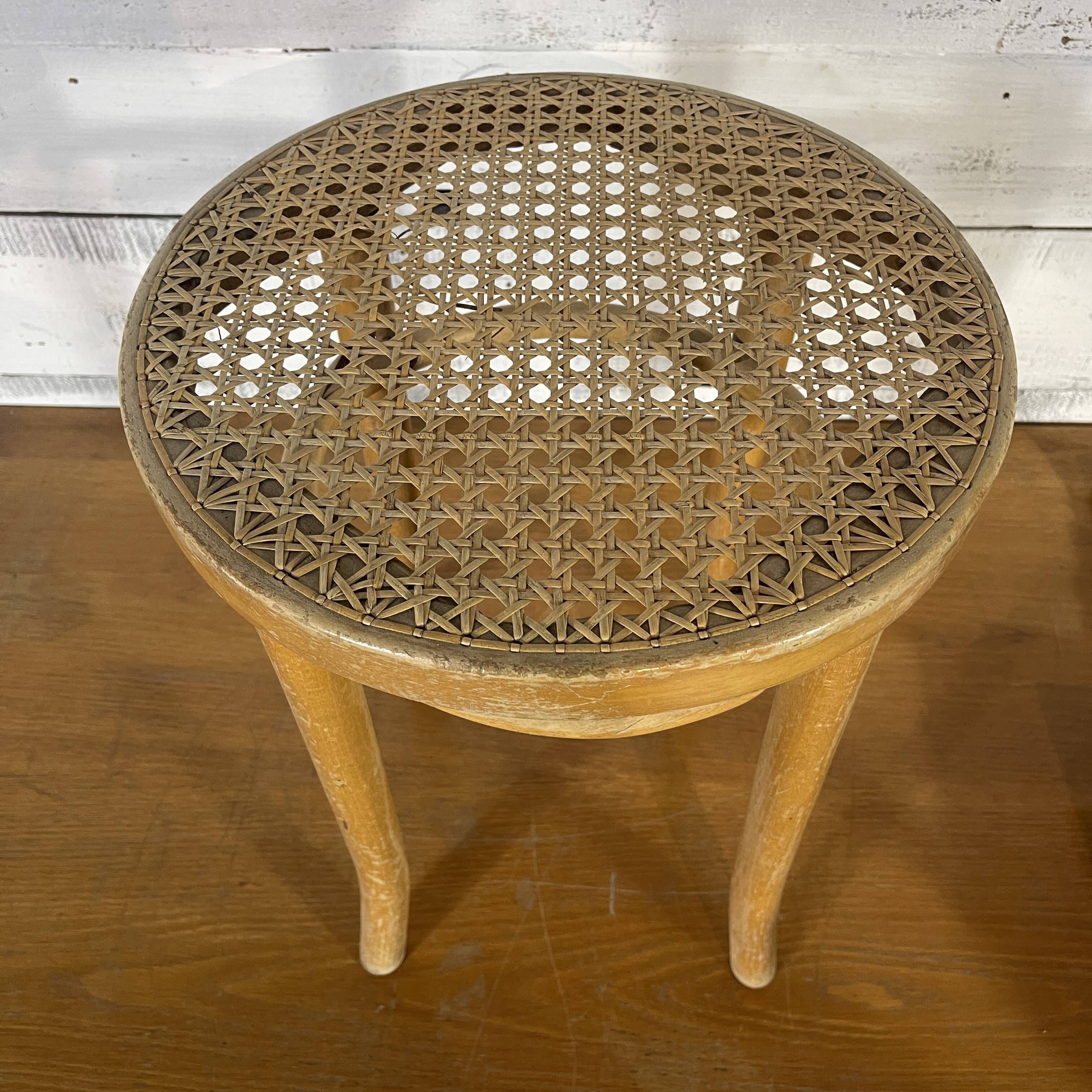 Vintage cane stool