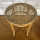 Tabouret vintage canné