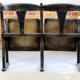 Vintage Cinema Seats, 1930s, Set of 2