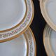 Ensemble de 6 assiettes à dessert ou à hors-d'œuvre en porcelaine fine de L