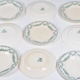 Set de 9 assiettes à dessert Longwy