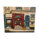 Oil on canvas restaurant storefront, signed À Morin