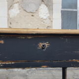 Black and wood table desk