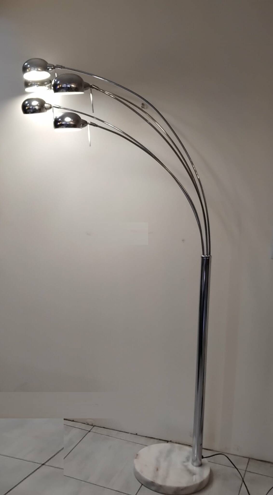 1970s five-armed floor lamp