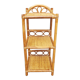 Rattan and bamboo bedside table