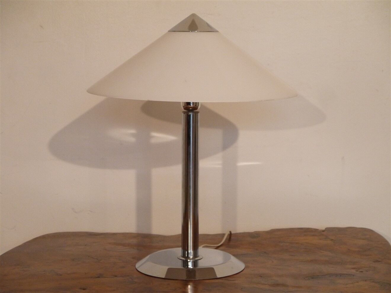 Scandinavian vintage lamp in chrome and acrylic from Nafa 1970