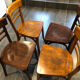 Suite de 4 chaises de bistrot Baumann vintage