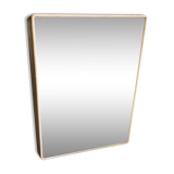 Vintage wax metal medicine cabinet.