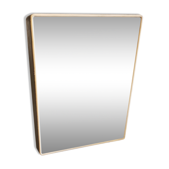 Vintage wax metal medicine cabinet.