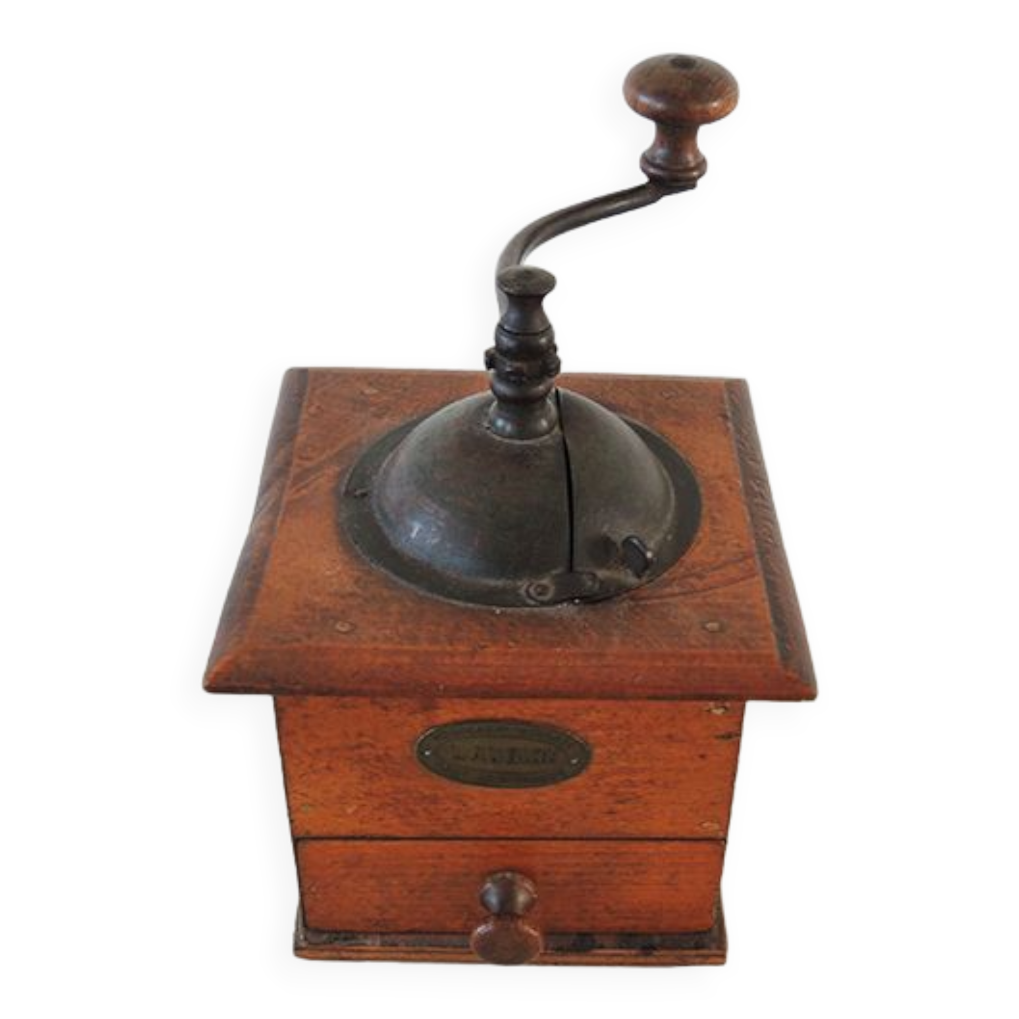 Old crank coffee mill laubion