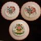 Set of 3 old plates / Eastern earthenware