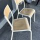 Paire de chaise Mullca 510 version beige et naturel