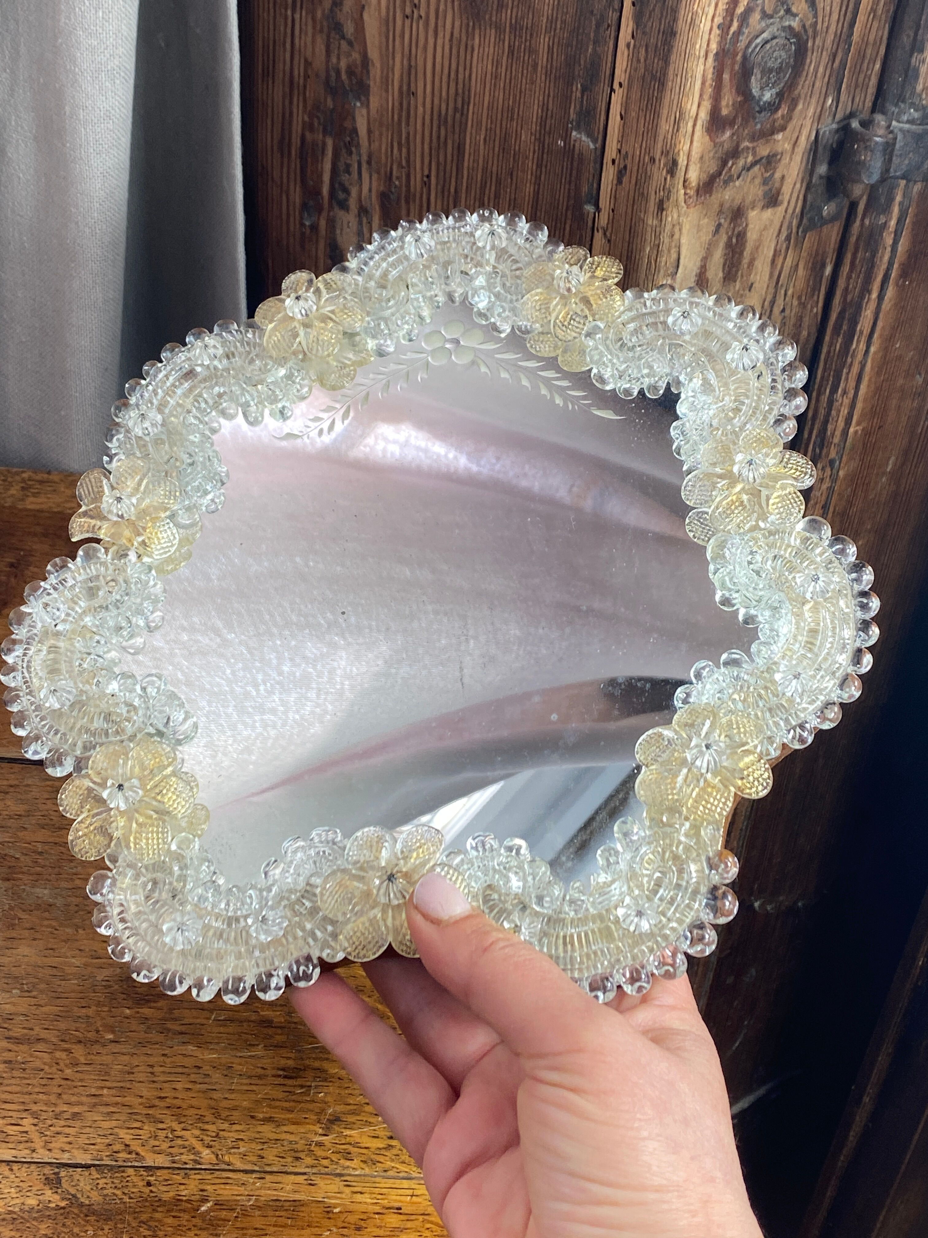 Venetian mirror made of Murano glass