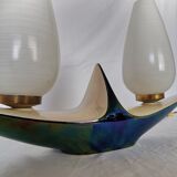 Verceram ceramic lamp, 1950, France.