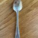 Set of 6 small silver metal spoons Apollo